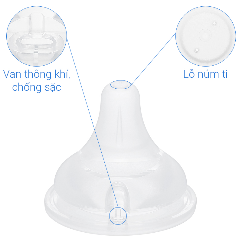 Bộ 2 núm ti Moyuum cổ rộng số 1 (1 - 3 tháng) - Thế hệ 3 41
