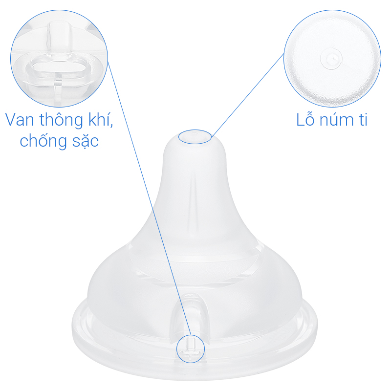 Bộ 2 núm ti Moyuum cổ rộng số 1 (1 - 3 tháng) - Thế hệ 3 31