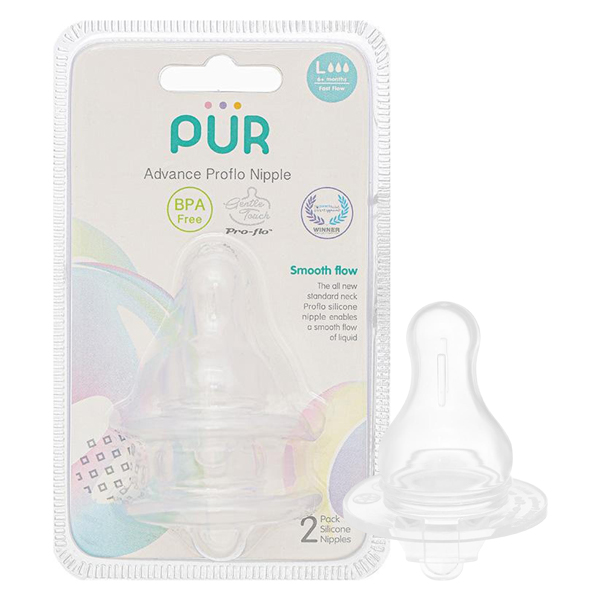 Bộ 2 núm ti Pur Advanced 1813 size L siêu mềm, an toàn - AVAKids.com