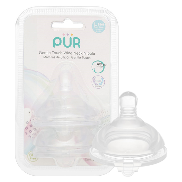 Bộ 2 núm ti Pur Milk Safe 9822 size M siêu mềm, an toàn - AVAKids.com
