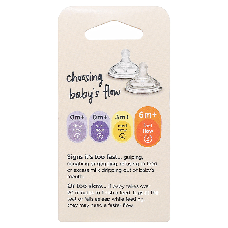 Bộ 2 núm ti Tommee Tippee Natural Start siêu mềm tự nhiên cổ rộng size 3 (từ 6 tháng) 3