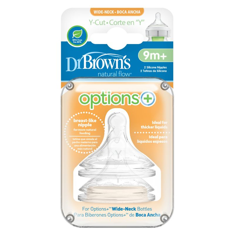 Bộ 2 núm ti Dr.Brown's cổ rộng size Y (từ 9 tháng) 2