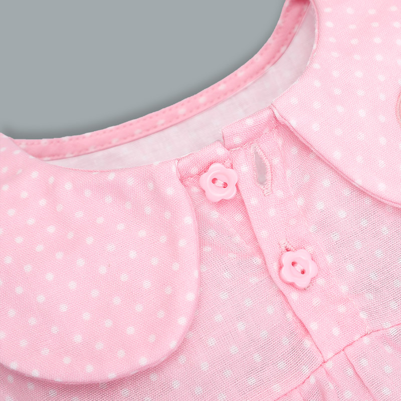 Bộ sát nách bé gái Lullaby NH302N màu hồng - trắng 6