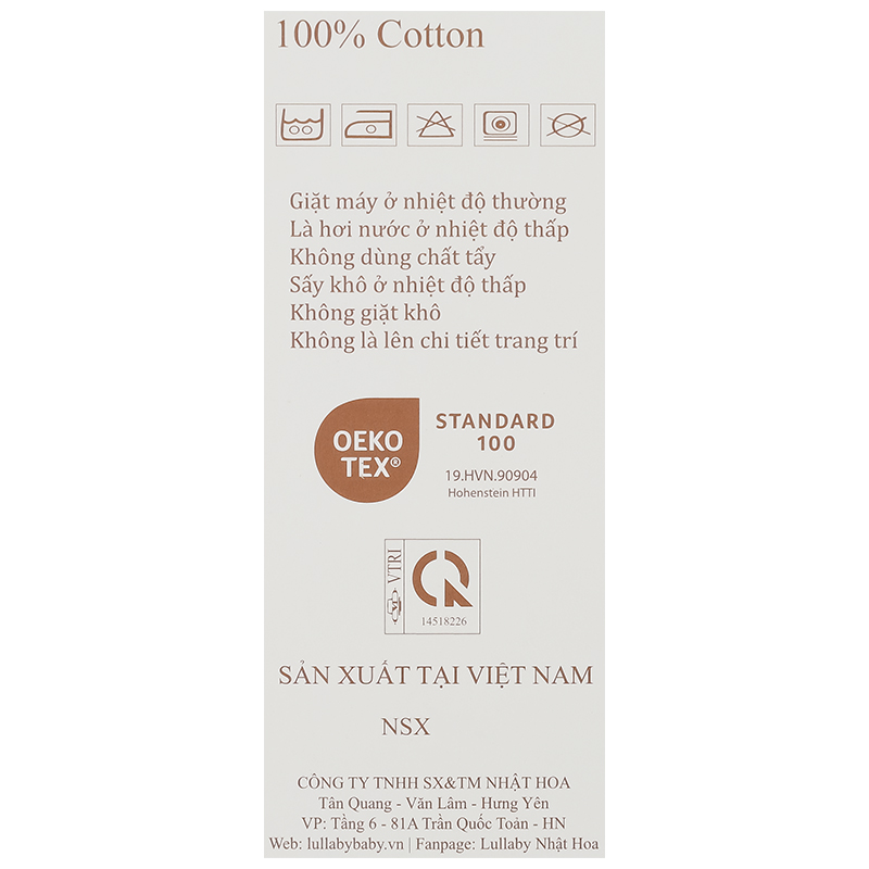 Bộ sát nách bé gái Lullaby NH302N màu hồng - trắng 24