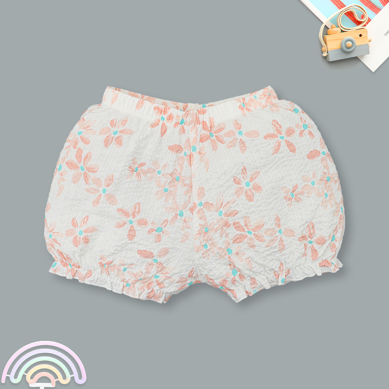 Bộ sát nách bé gái Lullaby NH309N màu trắng - cam 7