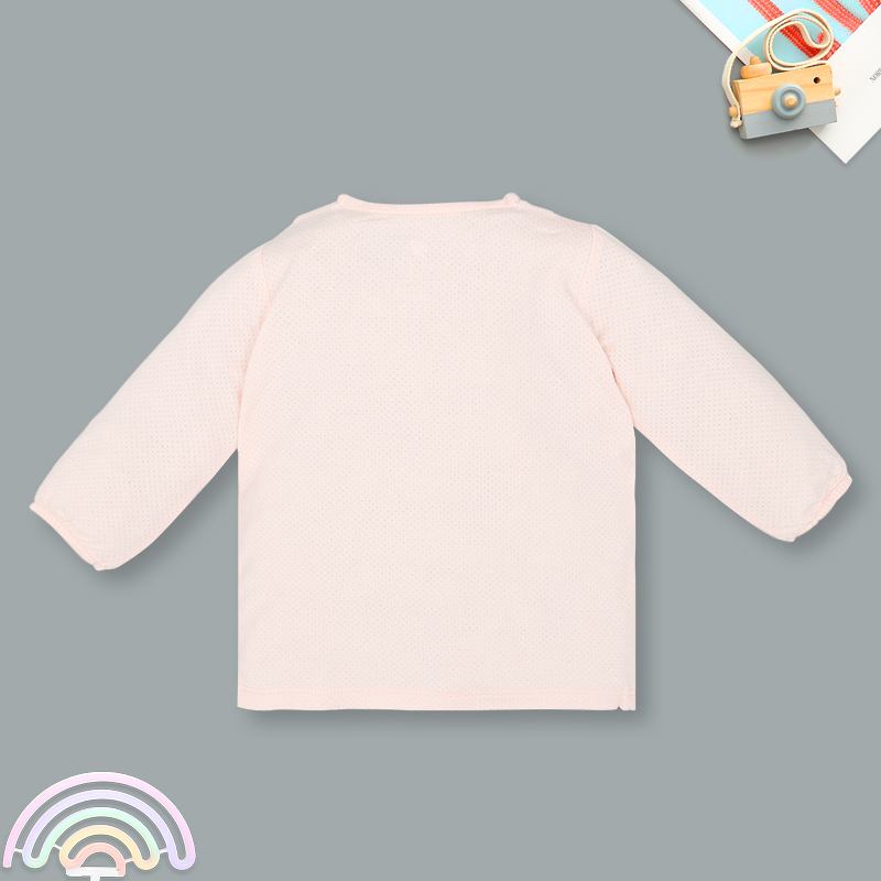 Bộ tay dài cài chéo bé gái Lullaby NH332N màu trắng 16