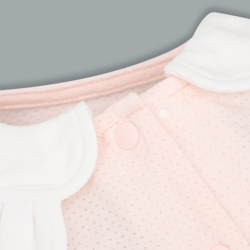 Bộ tay dài cài chéo bé gái Lullaby NH332N màu trắng 19