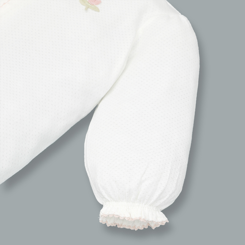 Bộ tay dài cài giữa bé gái Lullaby NH336N màu hồng 18
