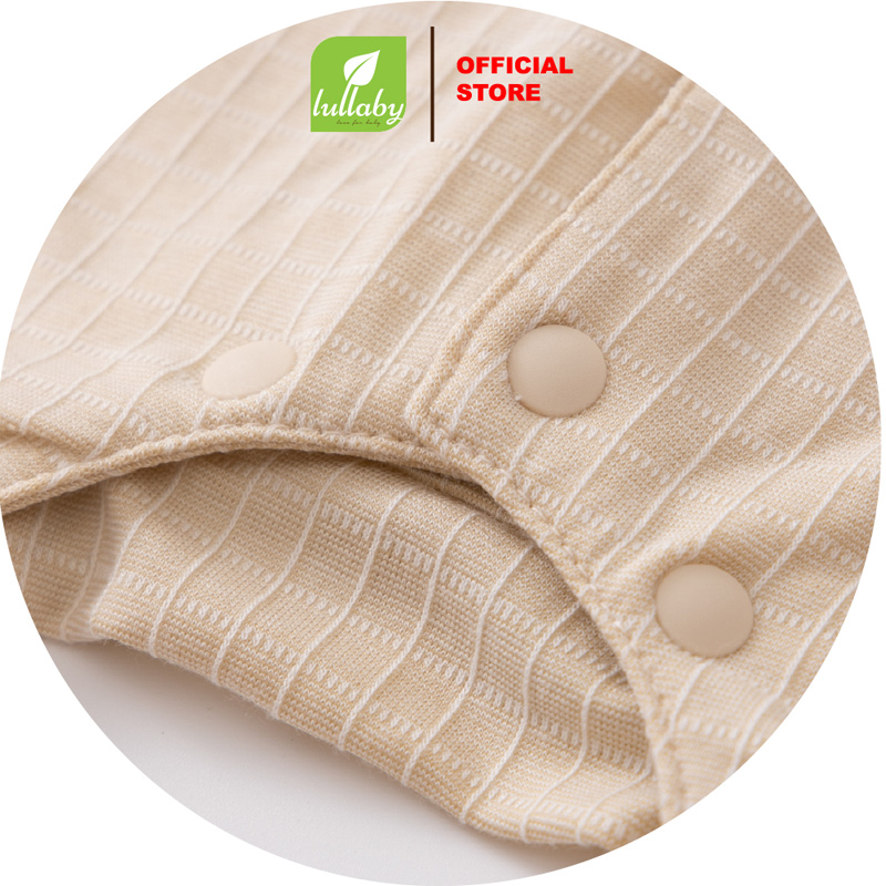 Bodysuit bé trai kẻ caro Lullaby NH445N màu vàng 5