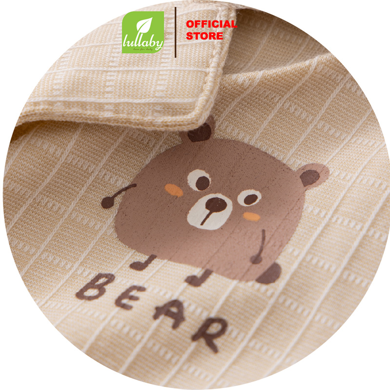 Bodysuit bé trai kẻ caro Lullaby NH445N màu vàng 6
