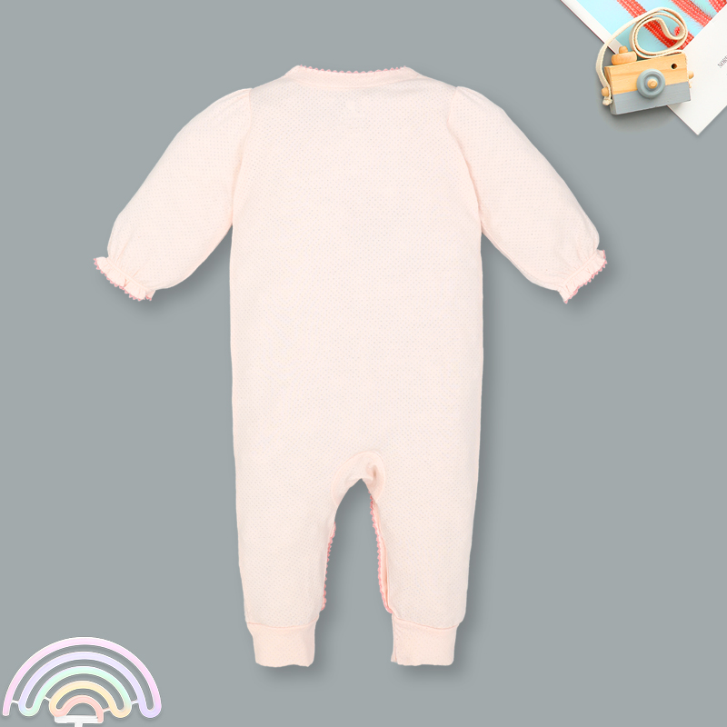 Bodysuit cài giữa bé gái Lullaby NH334N màu trắng 13