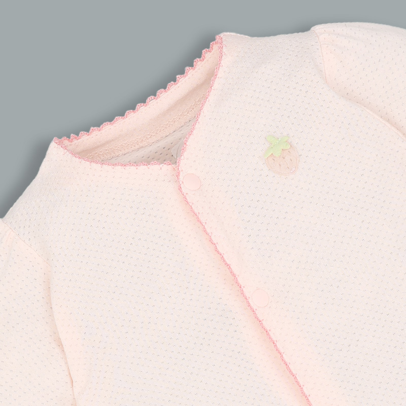 Bodysuit cài giữa bé gái Lullaby NH334N màu trắng 14
