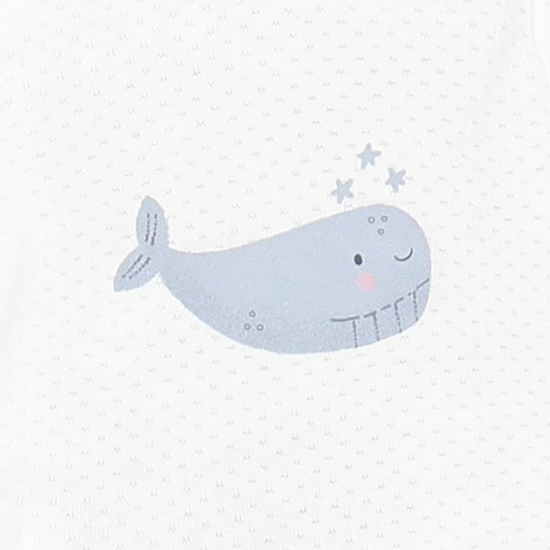 Bodysuit cài giữa bé trai Lullaby NH335N màu trắng 8