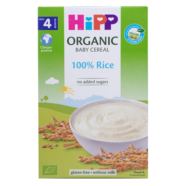 Bột ăn dặm HiPP gạo nhũ nhi hữu cơ hộp 200g (từ 6 tháng) giàu dinh dưỡng - AVAKids.com