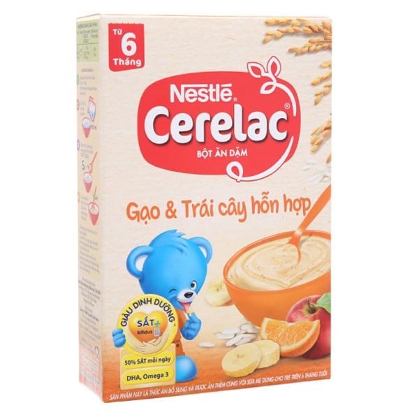 Bột ăn dặm Nestlé Cerelac gạo lức trộn sữa dinh dưỡng, tốt nhất - AVAKids.com