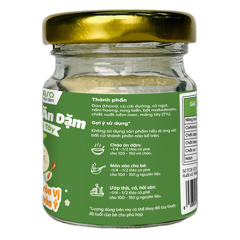 Bột nêm Anpaso măng tây hũ 60g - Giao bao bì ngẫu nhiên 3