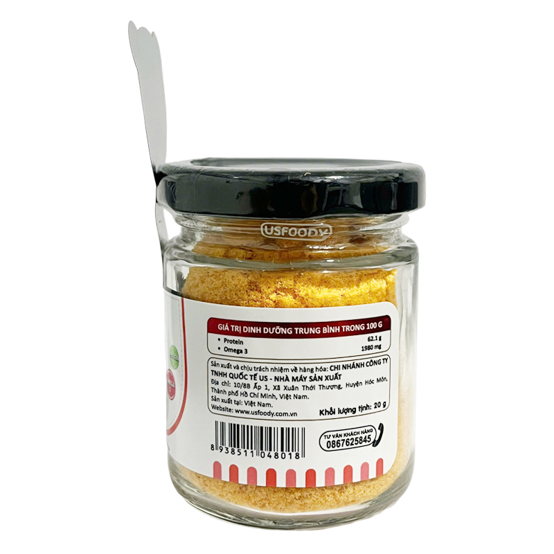 Chà bông cá hồi USFOODY hũ 20g (từ 7 tháng) - Giao bao bì ngẫu nhiên 4