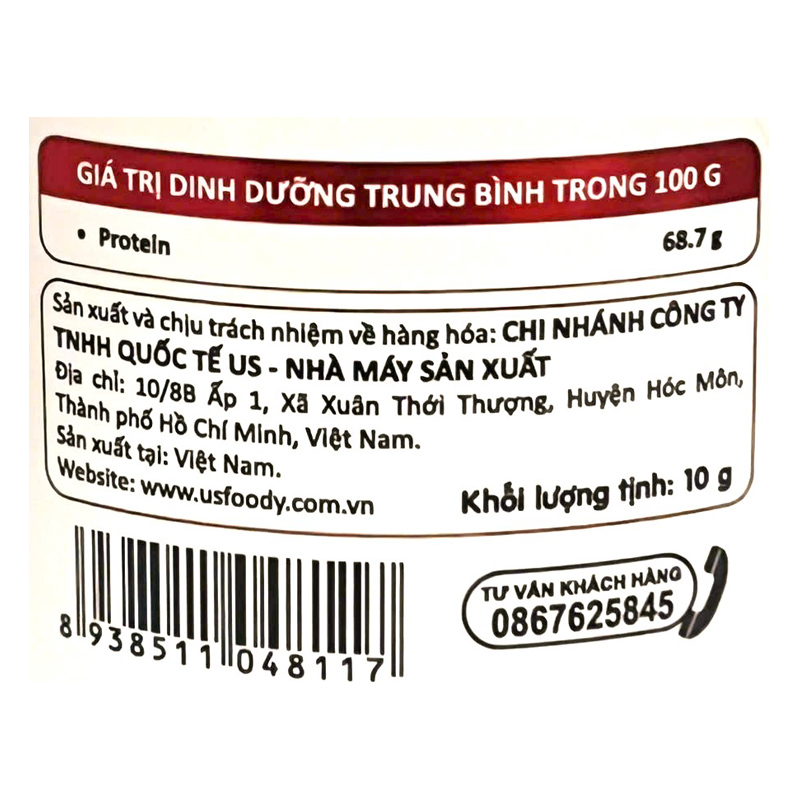 Chà bông cá hồi USFOODY hũ 20g (từ 7 tháng) - Giao bao bì ngẫu nhiên 12