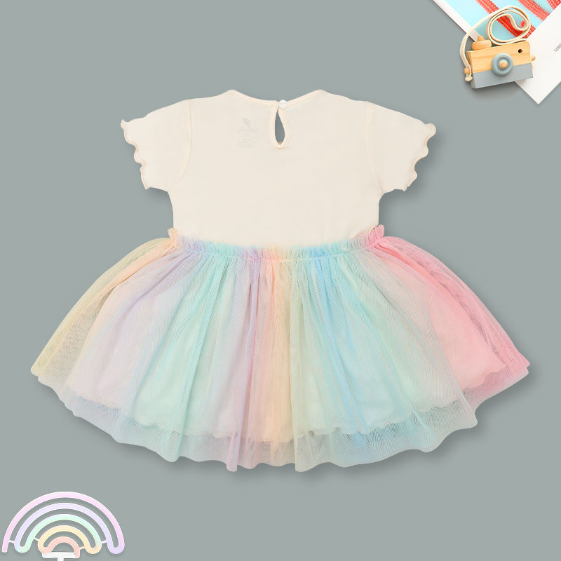 Đầm bé gái Lullaby NH197V-R màu kem 2