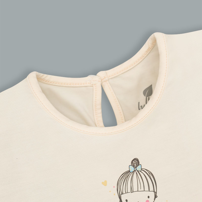 Đầm bé gái Lullaby NH197V-R màu kem 3