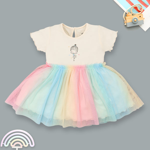 Đầm Lullaby cotton kem