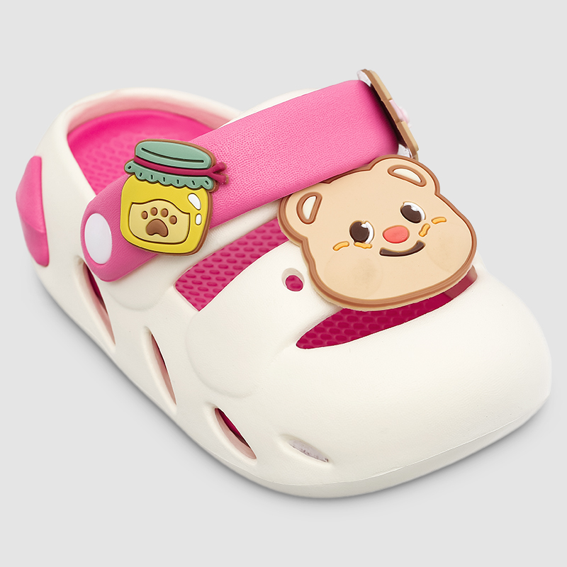 Dép sục cho bé HappyTime E2501-10 màu hồng - vàng 12