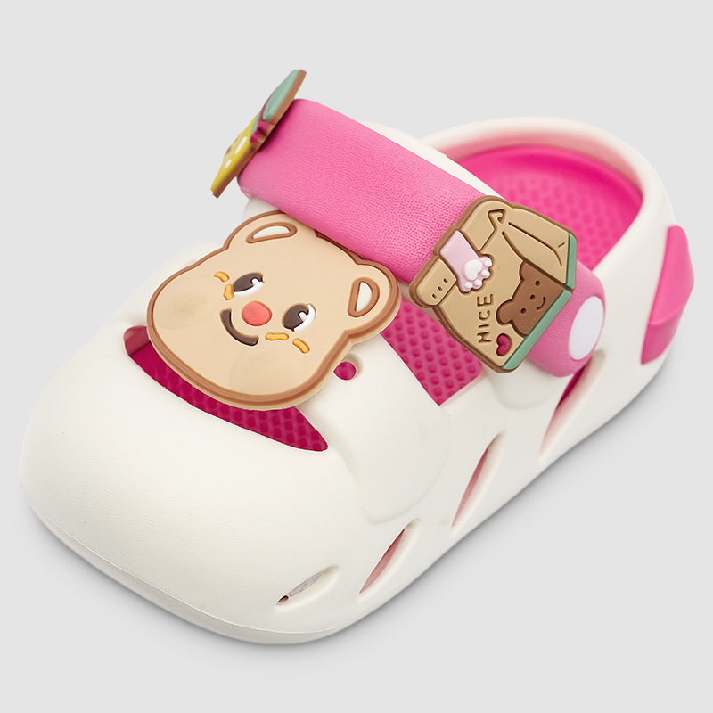 Dép sục cho bé HappyTime E2501-10 màu hồng - vàng 13