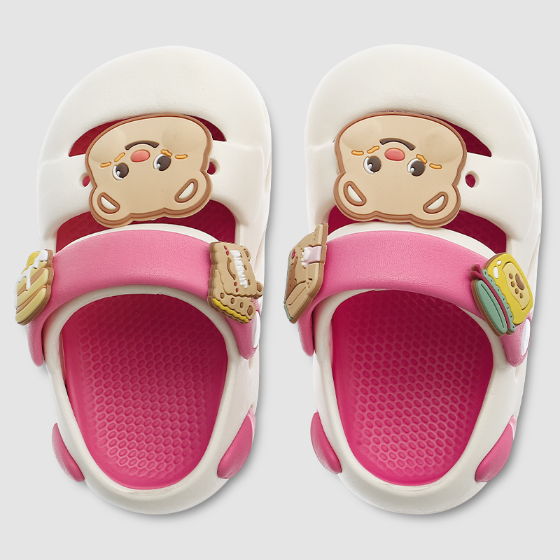 Dép sục cho bé HappyTime E2501-10 màu hồng - vàng 17