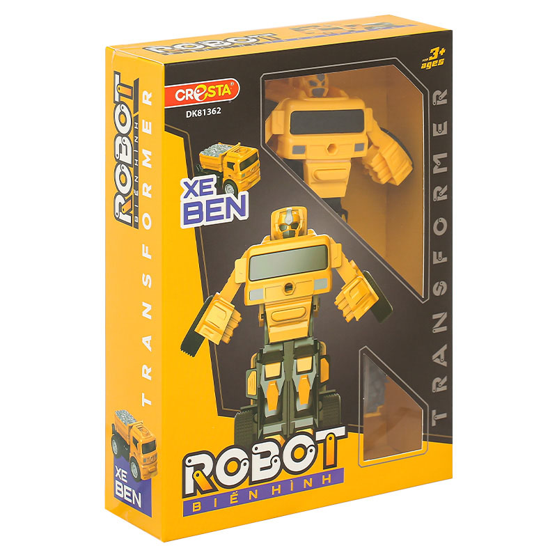 Đồ chơi robot biến hình xe trộn bê tông CRESTA DK81361 18