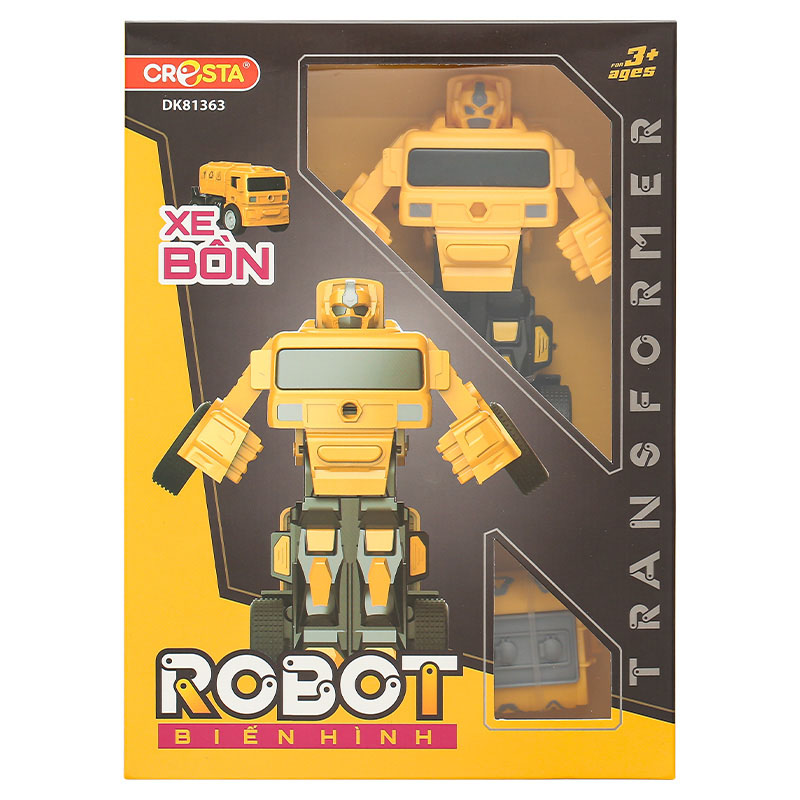 Đồ chơi robot biến hình xe trộn bê tông CRESTA DK81361 36
