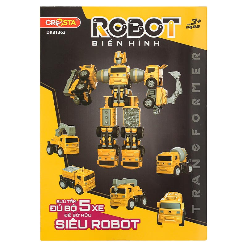 Đồ chơi robot biến hình xe trộn bê tông CRESTA DK81361 37