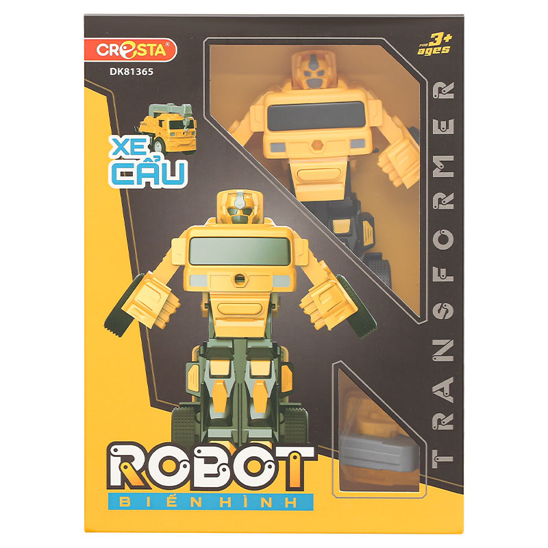 Đồ chơi robot biến hình xe trộn bê tông CRESTA DK81361 68