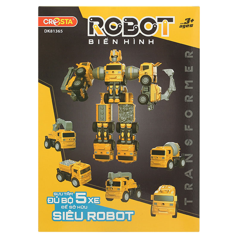 Đồ chơi robot biến hình xe trộn bê tông CRESTA DK81361 69