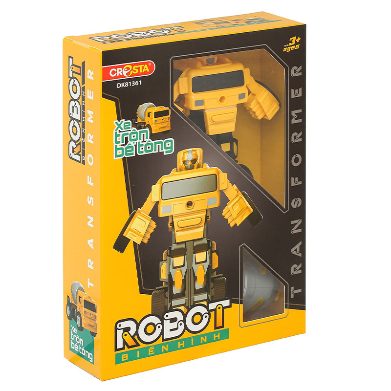 Đồ chơi robot biến hình xe trộn bê tông CRESTA DK81361 2