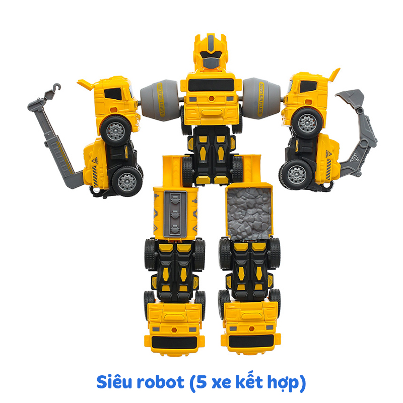 Đồ chơi robot biến hình xe trộn bê tông CRESTA DK81361 63