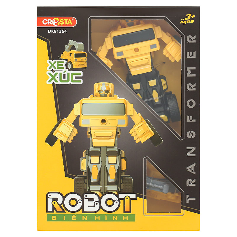 Đồ chơi robot biến hình xe trộn bê tông CRESTA DK81361 52