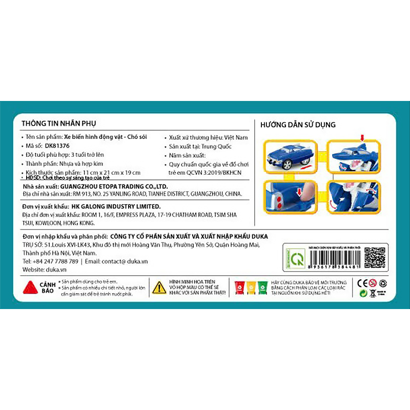 Đồ chơi xe biến hình chim ưng WINKA DK81378 8