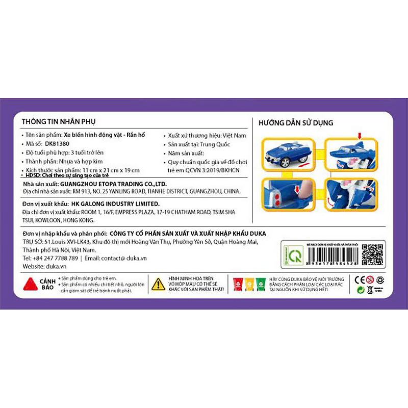 Đồ chơi xe biến hình chim ưng WINKA DK81378 16