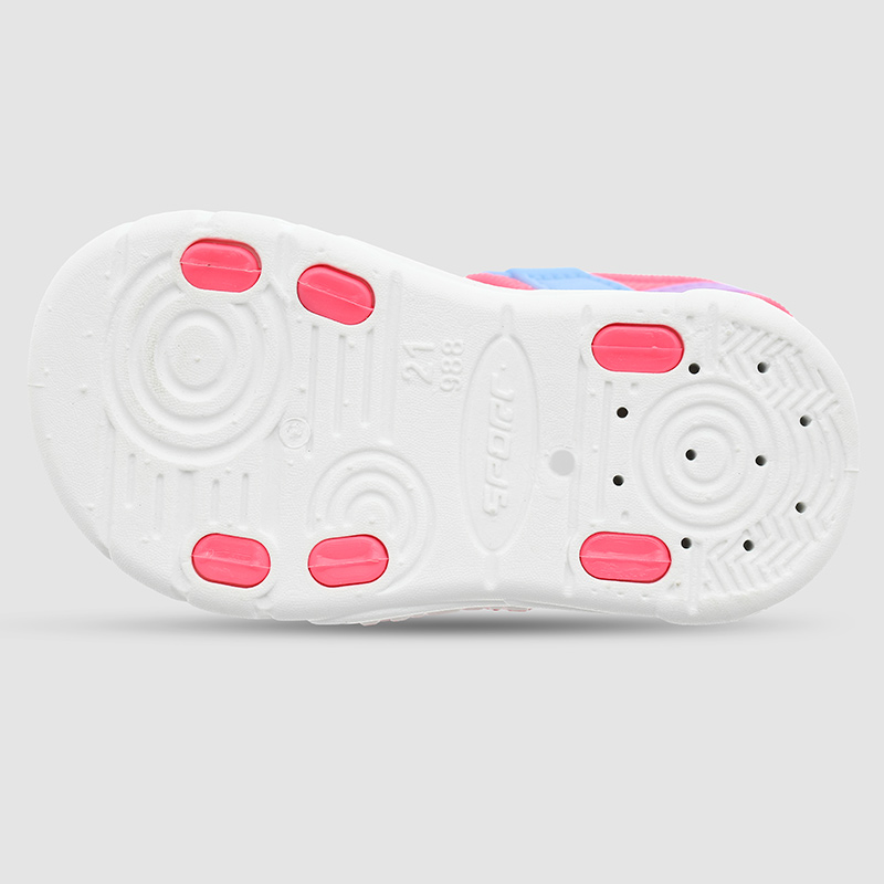 Giày sandal cho bé gái HappyTime SD003 màu hồng - xanh dương 4