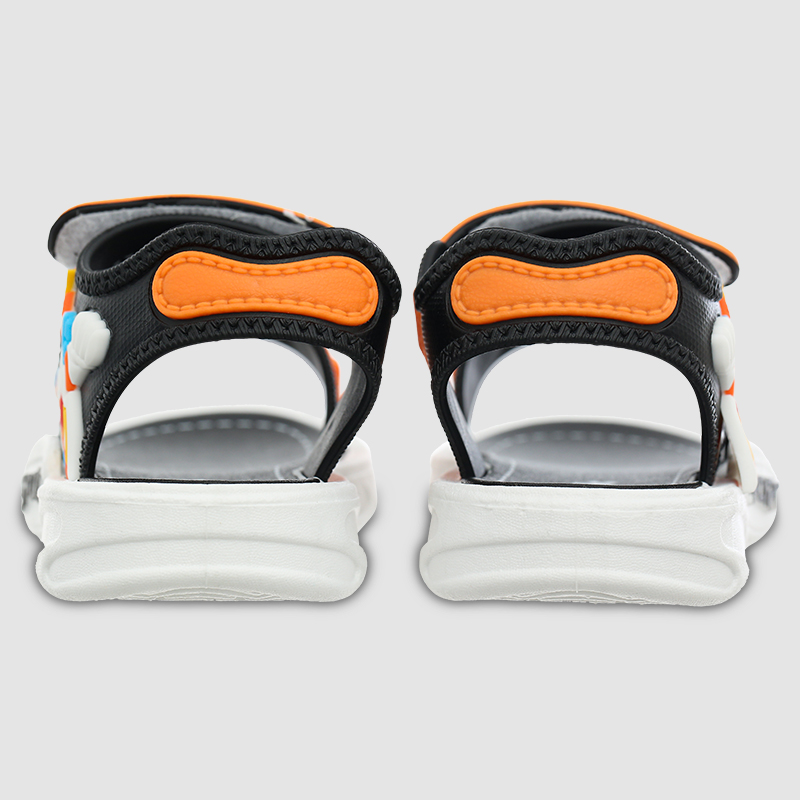 Giày sandal cho bé trai HappyTime DS004 màu cam - đen 9