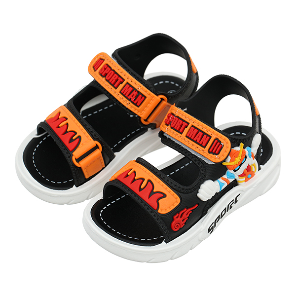 Giày sandal HappyTime DS004 màu cam - đen