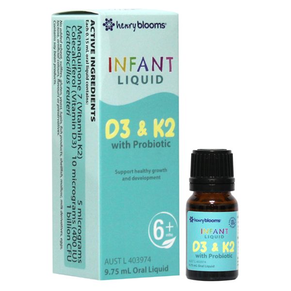 Henry Blooms D3K2 With Probiotic 9.75ml chính hãng - AVAKids.com