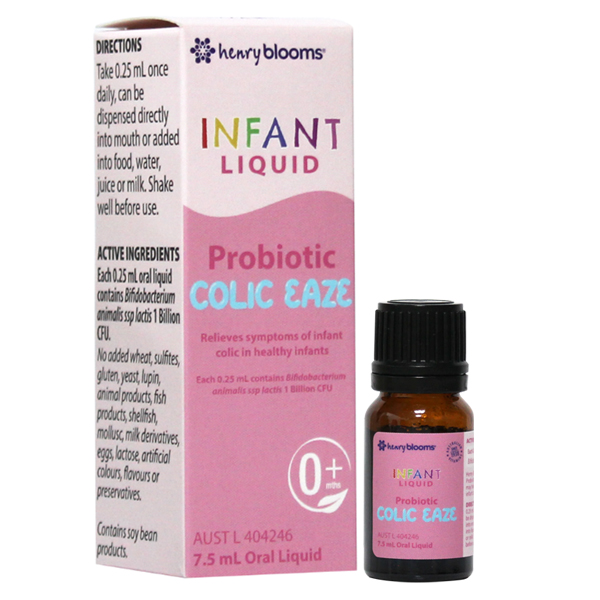 Henry Blooms Infant Liquid Probiotic Colic Eaze bổ sung lợi khuẩn cải thiện tiêu hóa