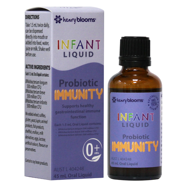 Henry Blooms Infant Liquid Probiotic Immunity 45ml - AVAKids.com