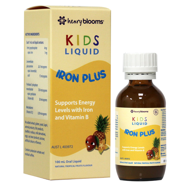 Henry Blooms Kids Iron Plus bổ sung sắt 100ml chính hãng - AVAKids.com
