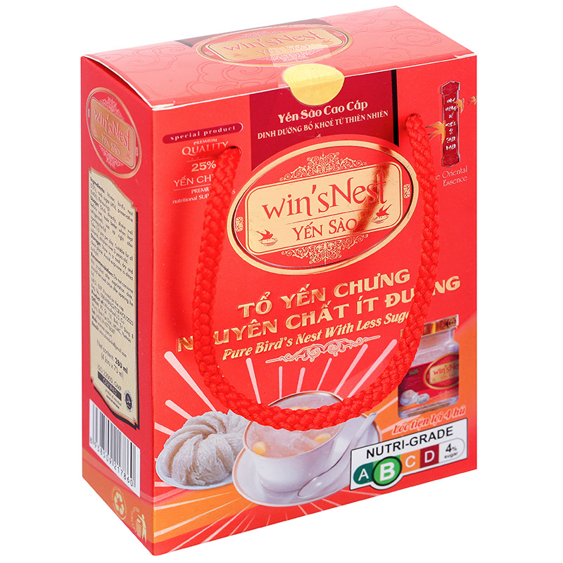 Hộp 4 hũ nước yến sào Win'sNest ít đường 70 ml (từ 3 tuổi) 2