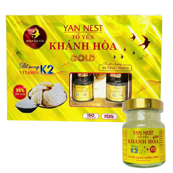 Hộp 6 hũ tổ yến chưng đường phèn Yan Nest 70 ml thơm ngon, bổ dưỡng - AVAKids.com