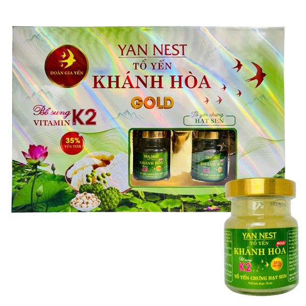 Hộp 6 hũ tổ yến chưng hạt sen Yan Nest 70 ml (từ 2 tuổi) thơm ngon, bổ dưỡng - AVAKids.com