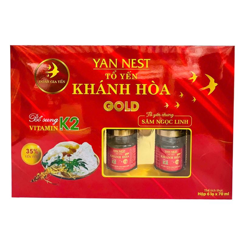 Hộp 6 hũ tổ yến chưng sâm Ngọc Linh Yan Nest 70 ml (từ 2 tuổi) 2