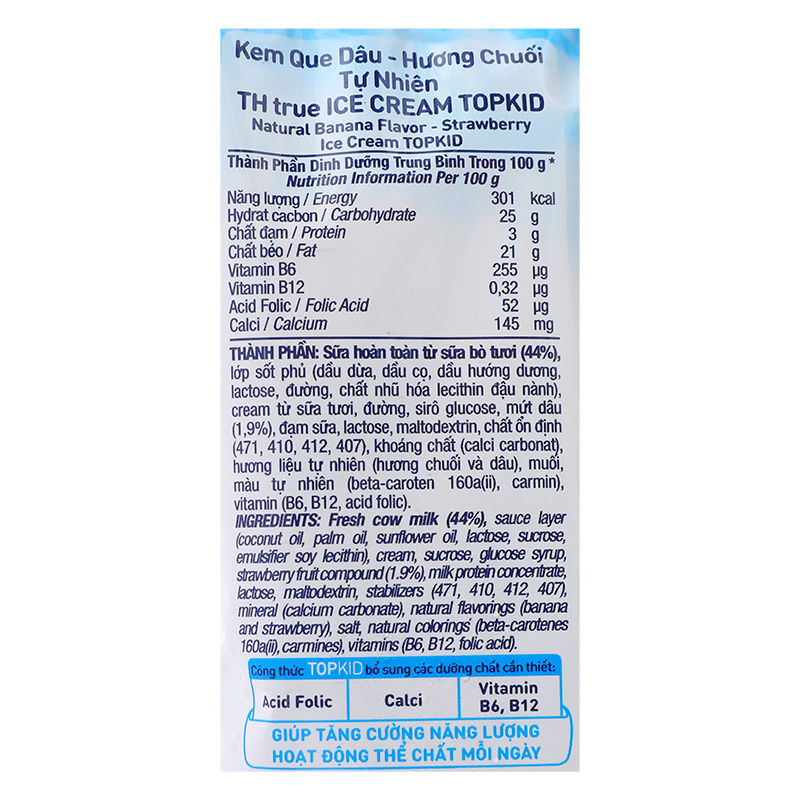 Kem que socola, phomat TH true ICE CREAM TOPKID 46g (từ 2 tuổi) 11